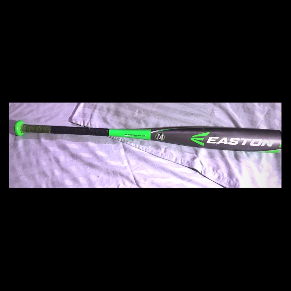 Lime green/gray baseball bat (Easton S3)